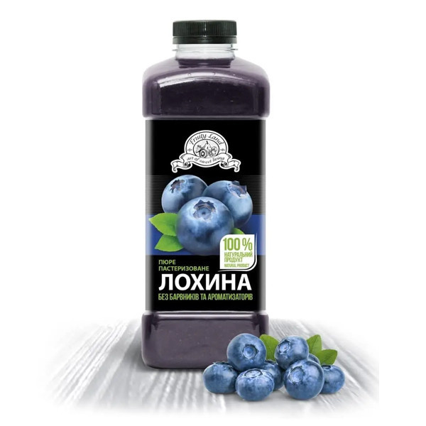 [НФ-00002769ёё] Пюре пастеризоване Фрутіленд лохина 1кг