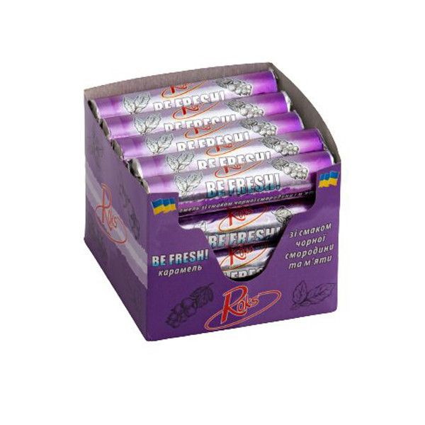 [НФ-00002648ёё] Цукерки BE FRESH! смородина+м'ята 30г 20шт/блок