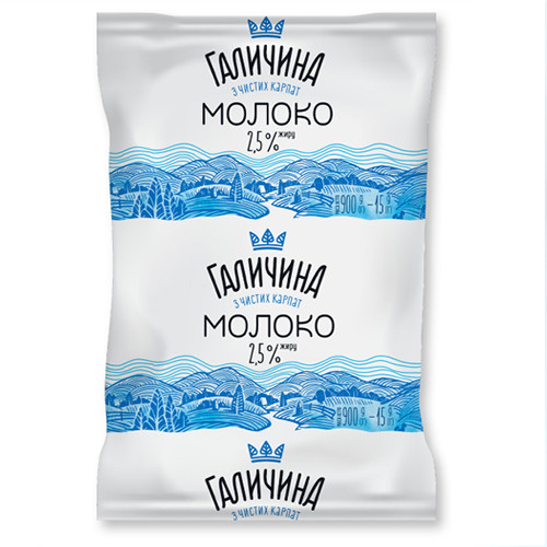 [мгал-03ёё] Молоко Галичина 2.5% ТФ 15/0,9л (ббб)