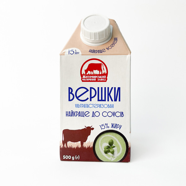 [НФ-00002864ёё] Вершки Professional 15% 500г 1ящ/18шт